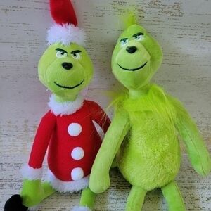 Grinch Plush Bundle New In Plastic Packaging